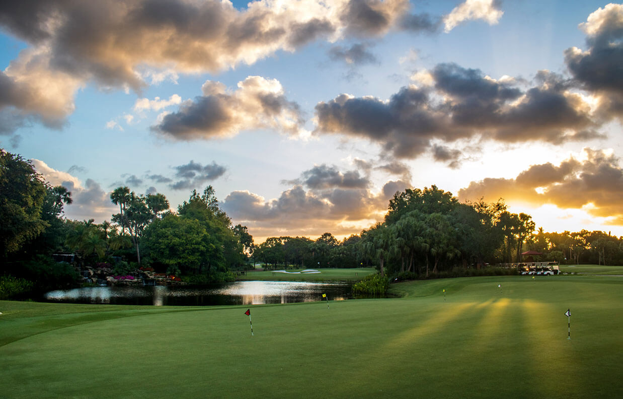 Overview of golf course at Addison Reserve in Florida