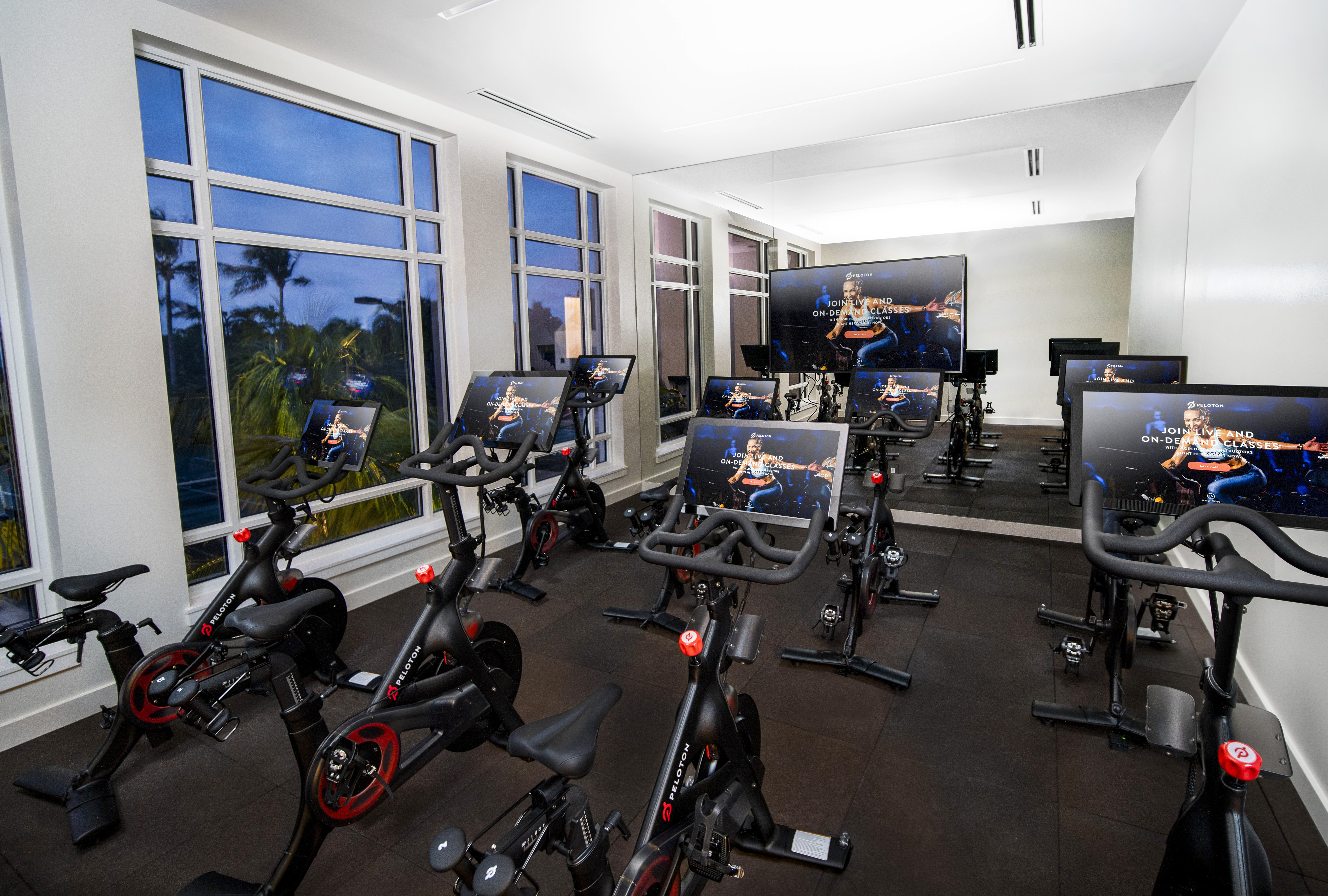 Peloton Bike Spinning Studio at Addison Reserve in Florida